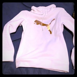 Puma sweatshirt gold and white